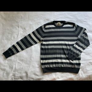 Sonoma lightweight gray striped sweater